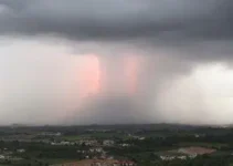 alerta amarelo de tempestade com risco de granizo em Alcobaça