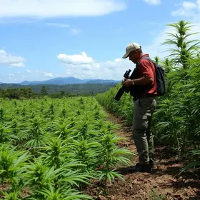 plantação de maconha em Minas Gerais