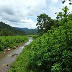 plantação de maconha