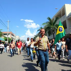 caminhada em Eunápolis