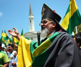 padre bolsonarista cancela evento